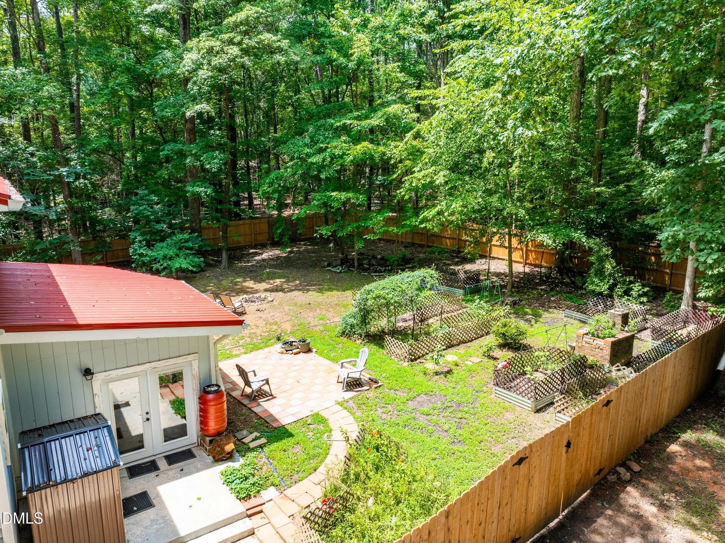 Fenced back yard - 133 Stagecrest Drive, Raleigh, NC 27603, Raleigh