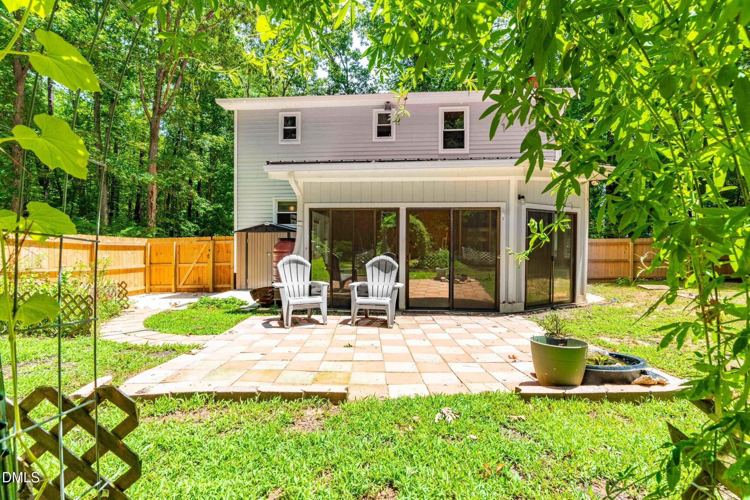 back patio - 133 Stagecrest Drive, Raleigh, NC 27603, Raleigh
