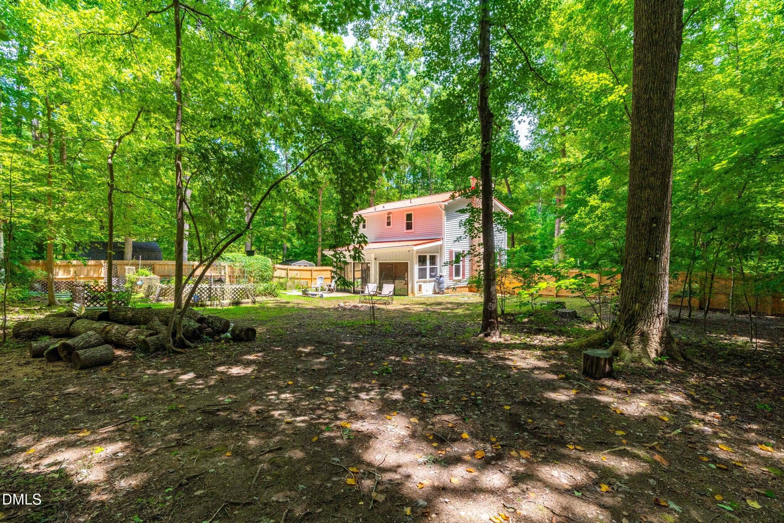 huge back yard - 133 Stagecrest Drive, Raleigh, NC 27603, Raleigh