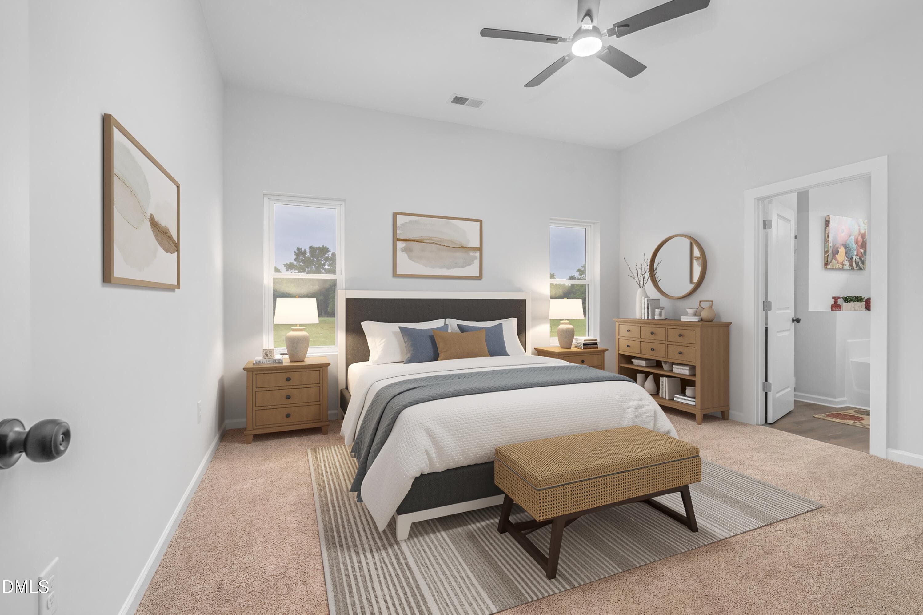 1173 Nick Coley Rd Staged Primary Bedroo - 1173 Nick Coley Road, Whitakers, NC 27891, Whitakers