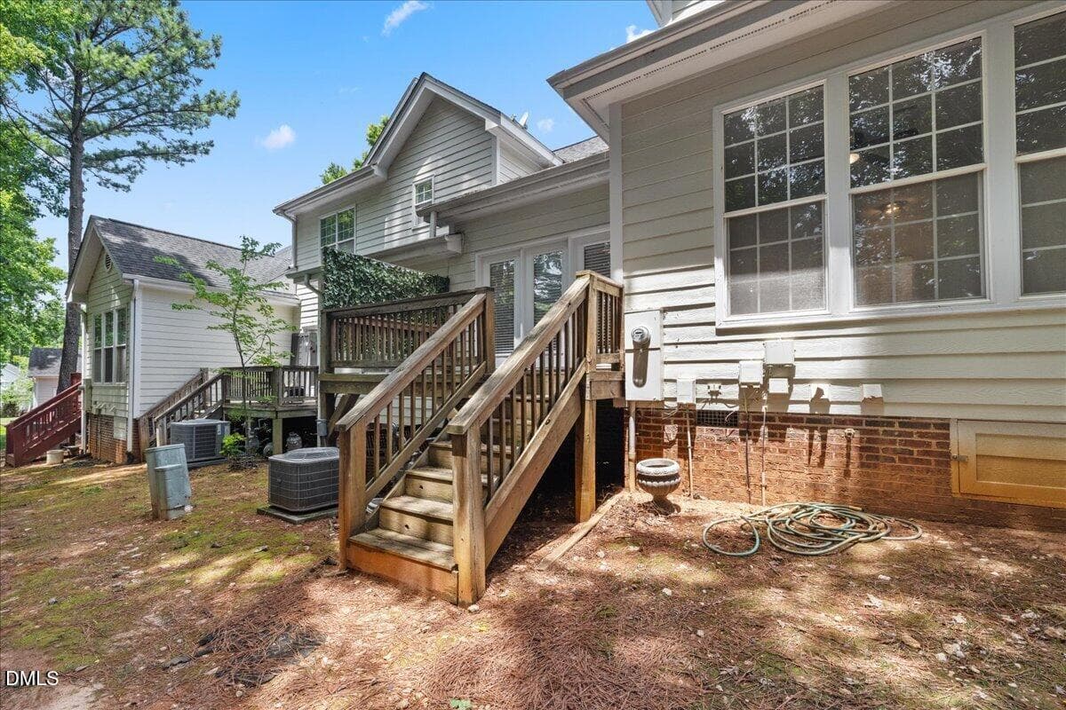 back porch - 7647 Astoria Place, Raleigh, NC 27612, Raleigh