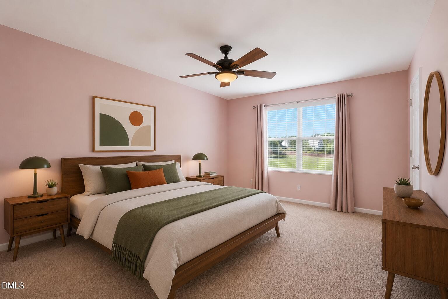 Virtually staged Primary Bedroom - 1808 Austin Ridge Parkway, Wake Forest, NC 27587