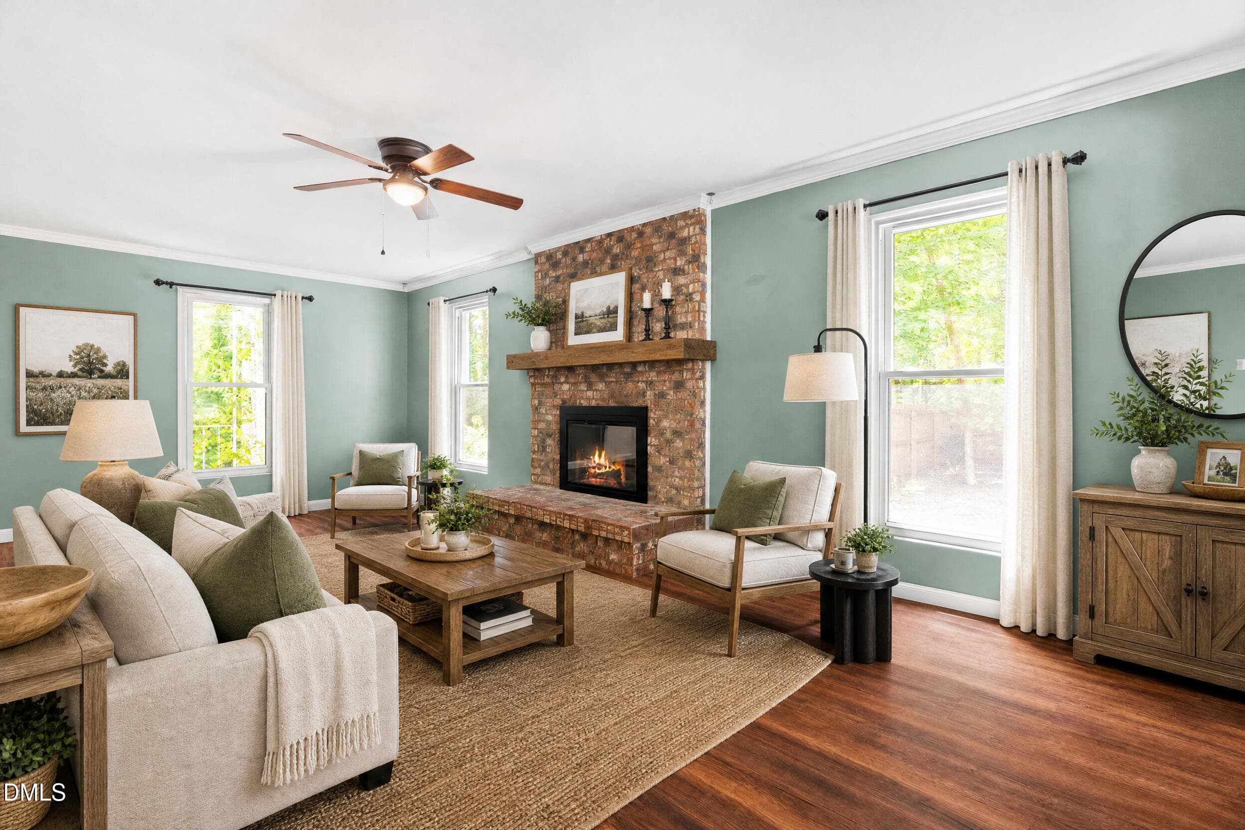 Virtual Staging Living room - 133 Stagecrest Drive, Raleigh, NC 27603, Raleigh