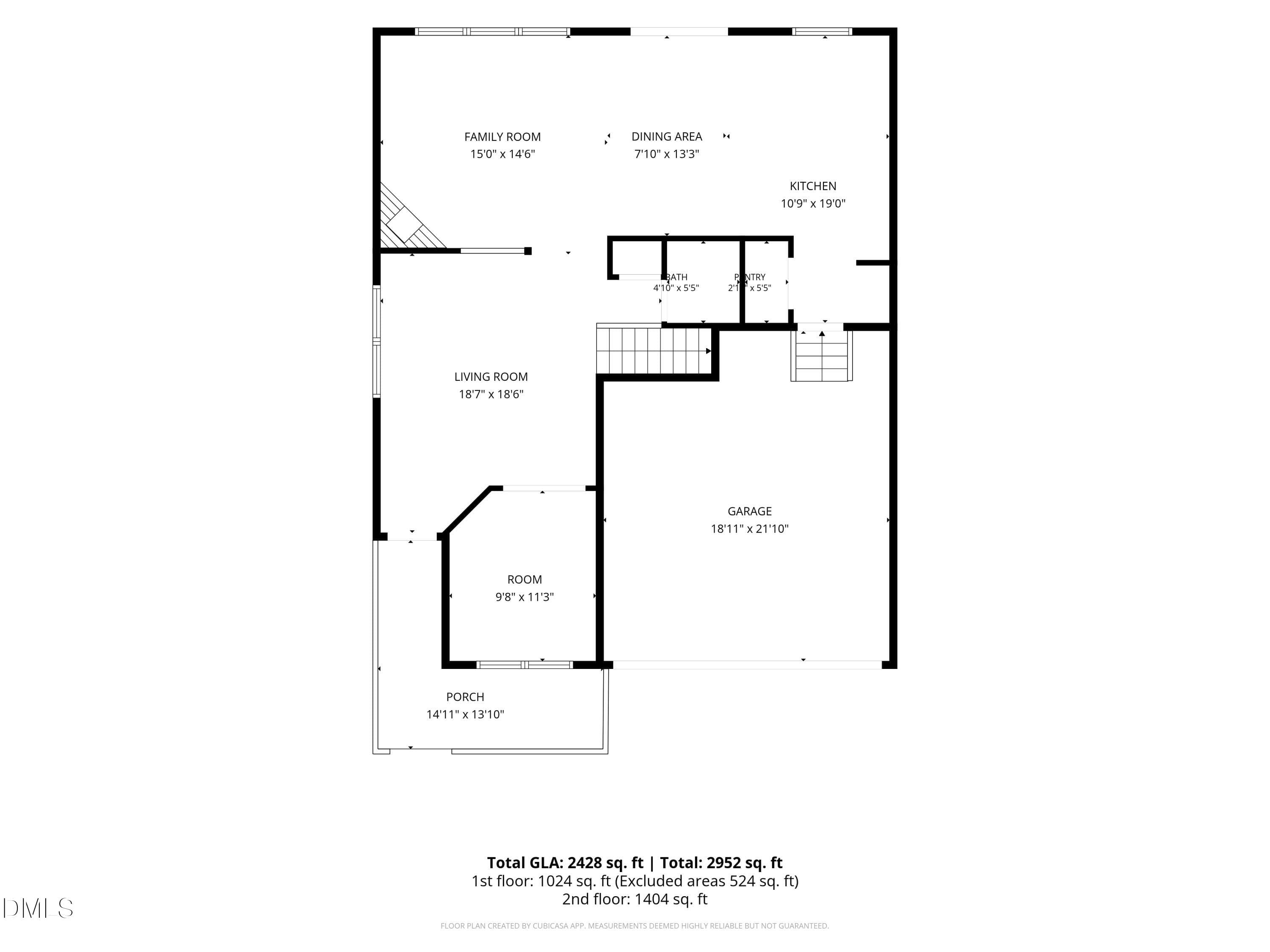 1-Floorplan_1 - 504 Bouree Circle, Raleigh, NC 27606, Raleigh