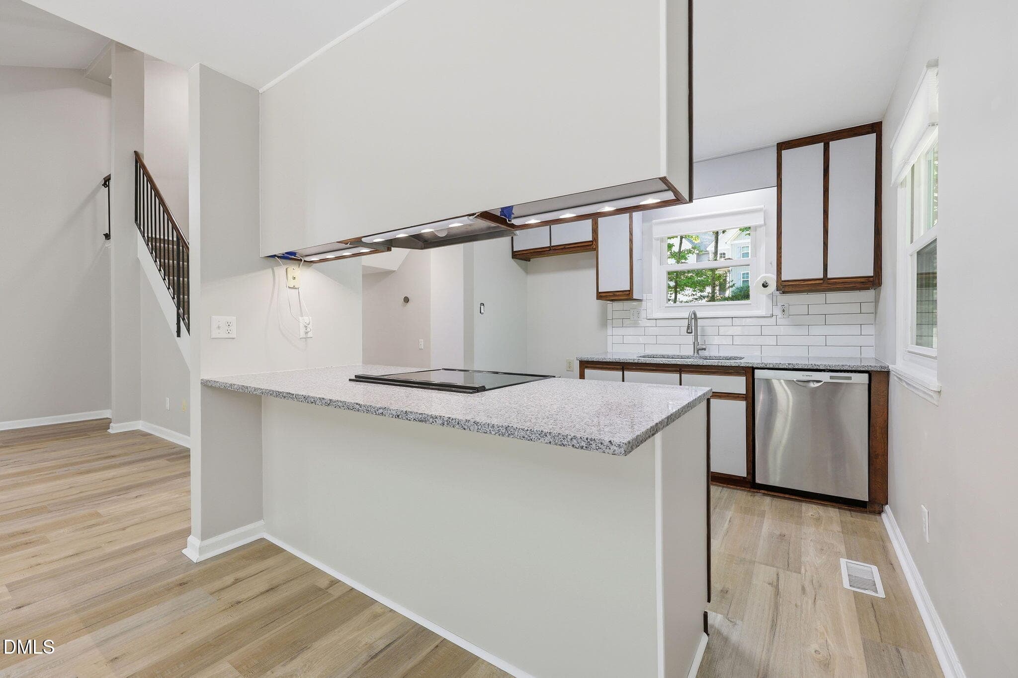 Kitchen from dining area - 11129 Lakeshore Drive, Raleigh, NC 27613, Raleigh
