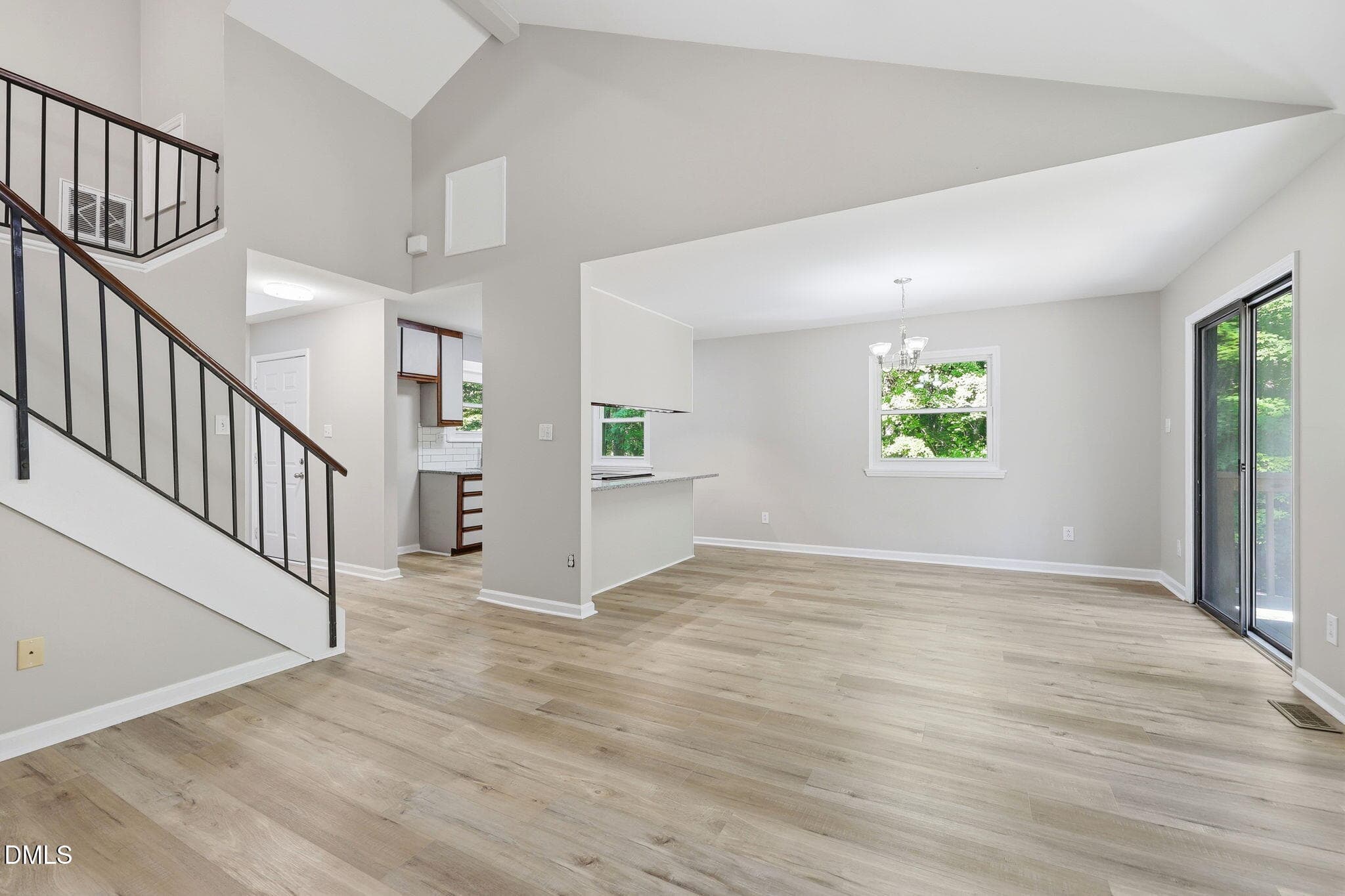 Living room from fireplace - 11129 Lakeshore Drive, Raleigh, NC 27613, Raleigh