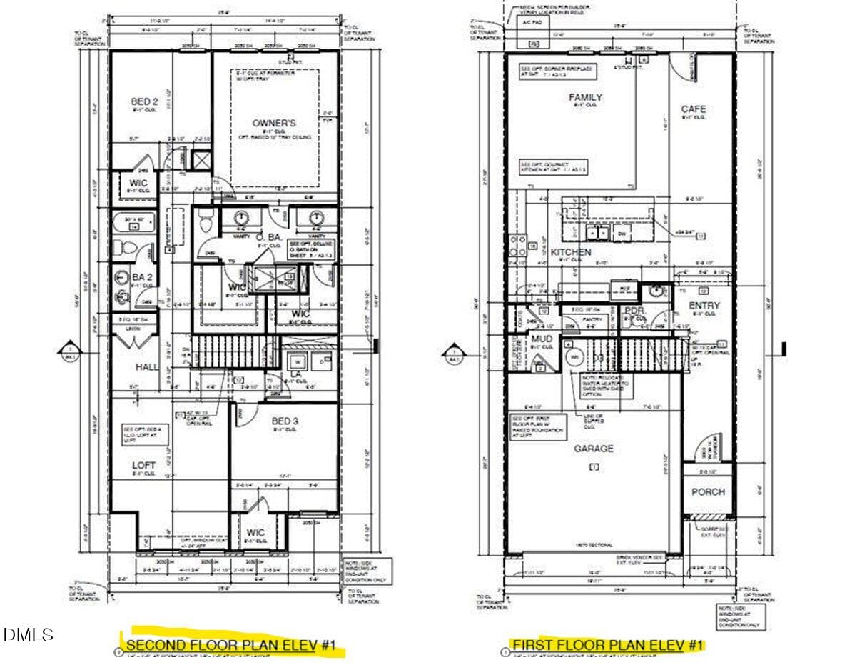 First and second floor plans new - 647 Newlyn Drive, Raleigh, NC 27606, Raleigh