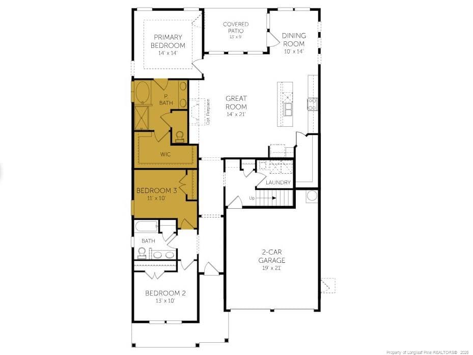 Belair - First Floor - 61 Hallwood (Lot 33) Drive, Dunn, NC 28334