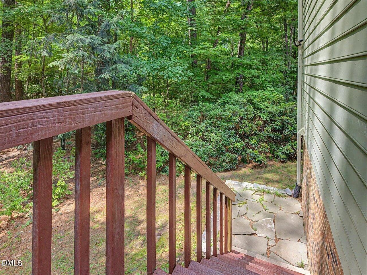 32-Deck Stairs - 4815 Fortunes Ridge Drive, Durham, NC 27713, Durham