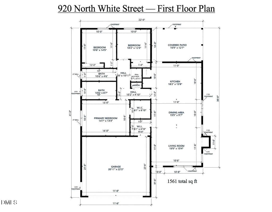 920 N White Floorplan Updated - 920 N White Street, Wake Forest, NC 27587, Wake Forest