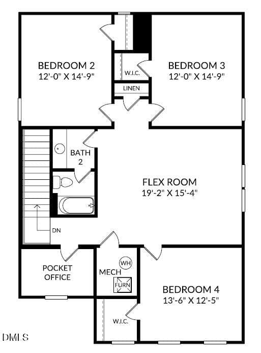 63 2nd Floorplan - 48 King Tucks Way, Four Oaks, NC 27524