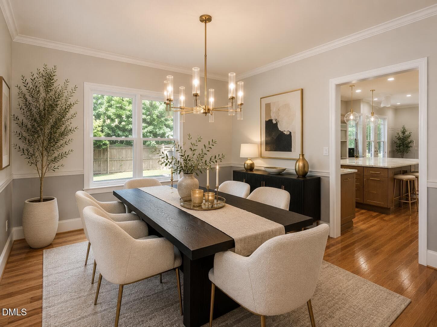 AI staged dining - 10205 Sorrills Creek Lane, Raleigh, NC 27614, Raleigh