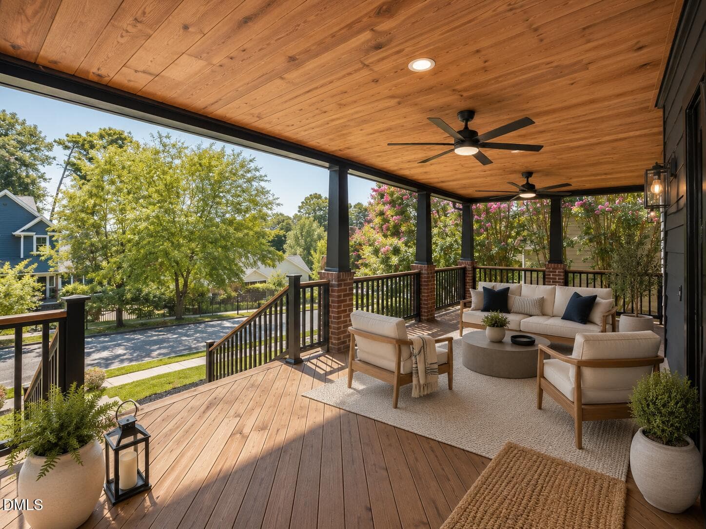 AI staged porch - 10205 Sorrills Creek Lane, Raleigh, NC 27614, Raleigh