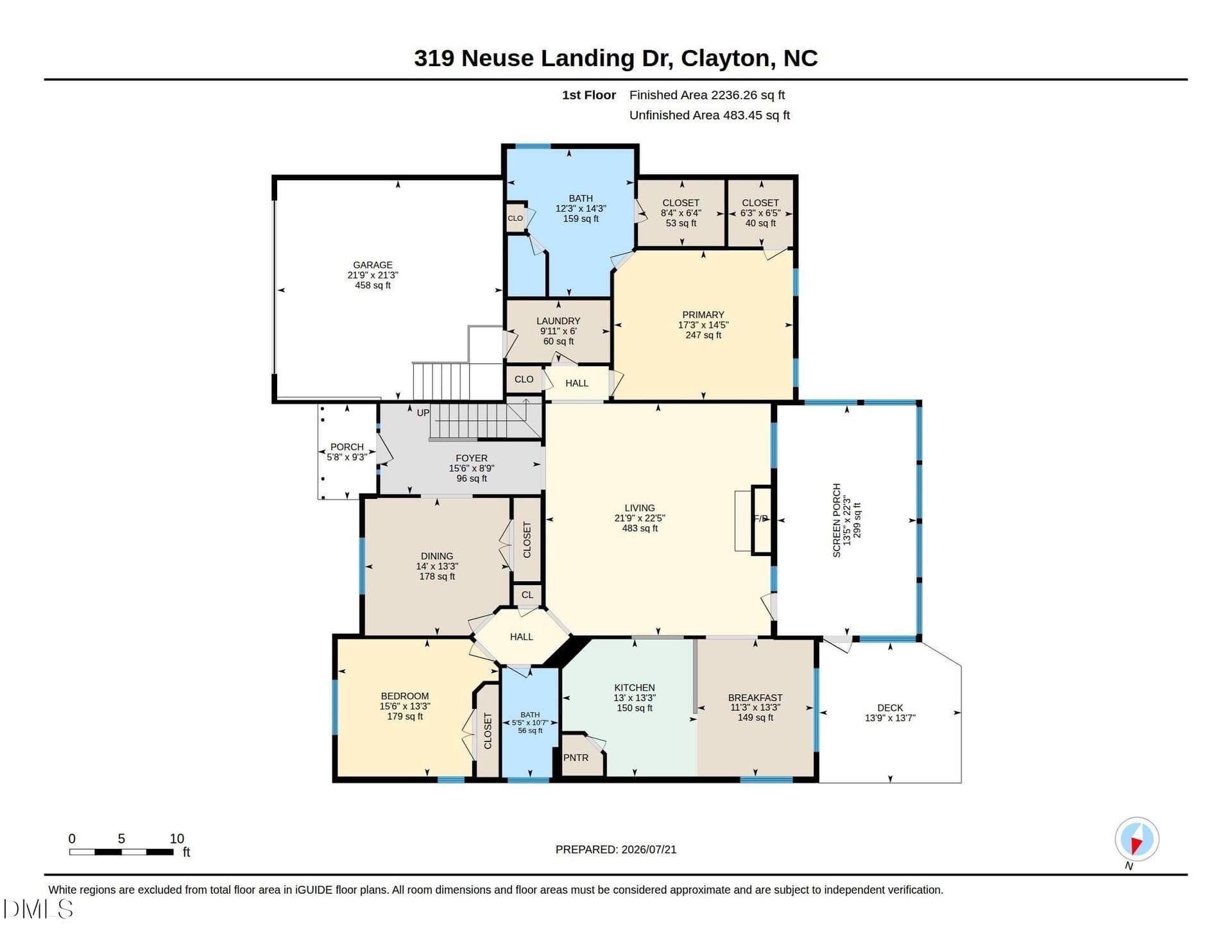 Plan - 319 Neuse Landing Drive, Clayton, NC 27527