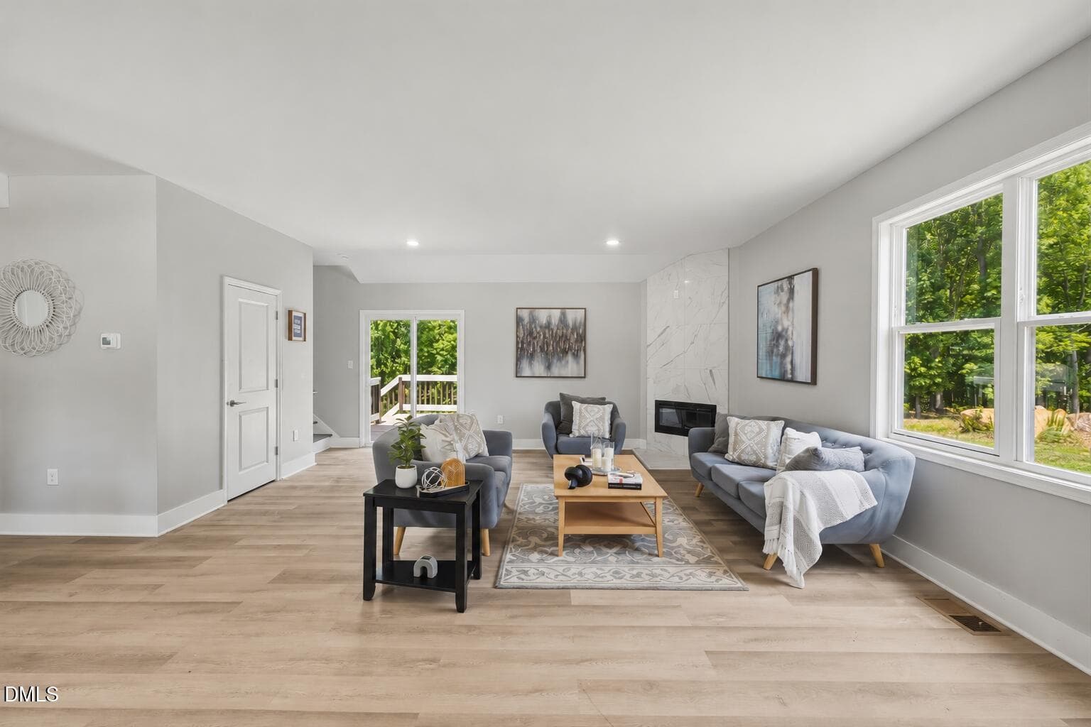 Open Concept Living Room with LVP Floori - 1105 Ridge Road, Roxboro, NC 27573