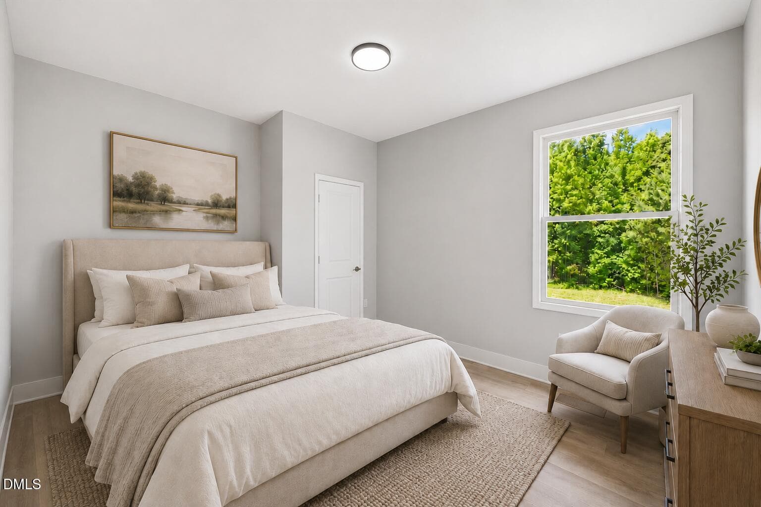 Serene minimalist bedroom with cozy deco - 1105 Ridge Road, Roxboro, NC 27573