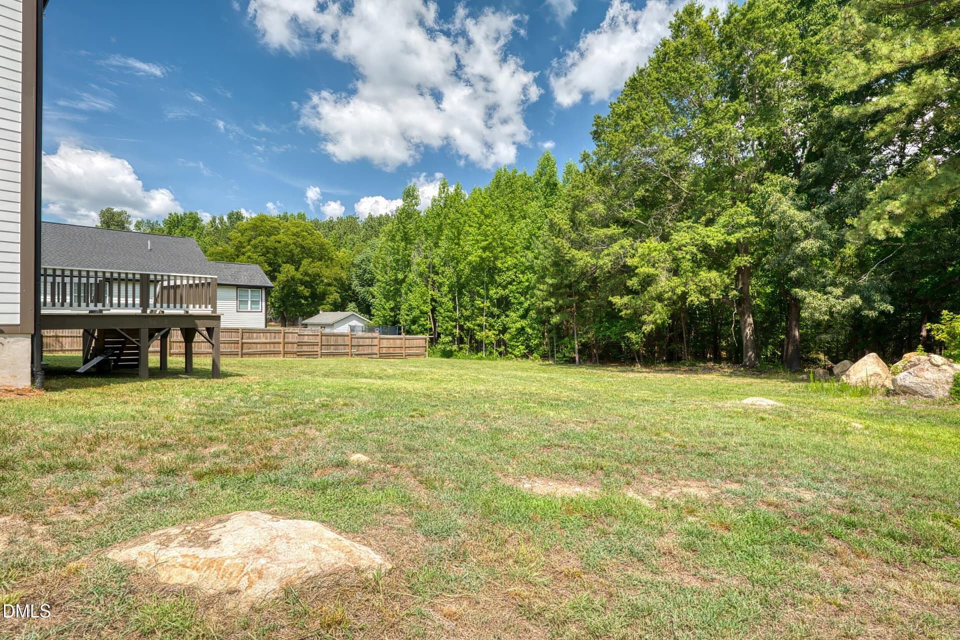 Backyard on 0.68 Acre Homesite - 1105 Ridge Road, Roxboro, NC 27573