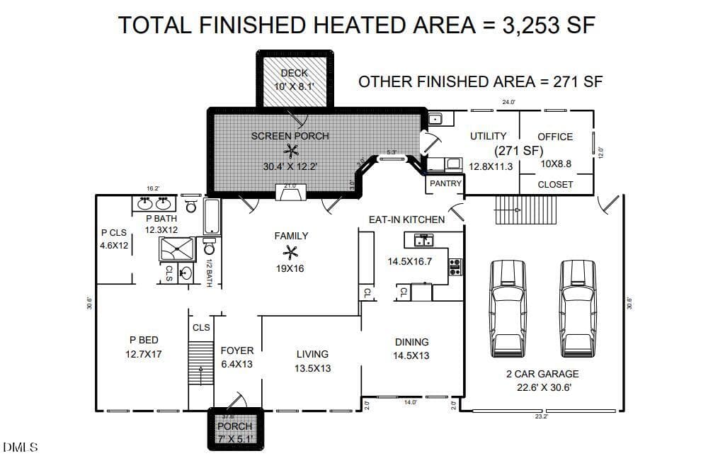 Floor Plans - 204 Raindrop Court, Raleigh, NC 27615, Raleigh