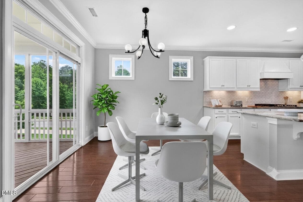 Breakfast Area_Virtually Staged - 8404 Secreto Drive, Raleigh, NC 27606, Raleigh