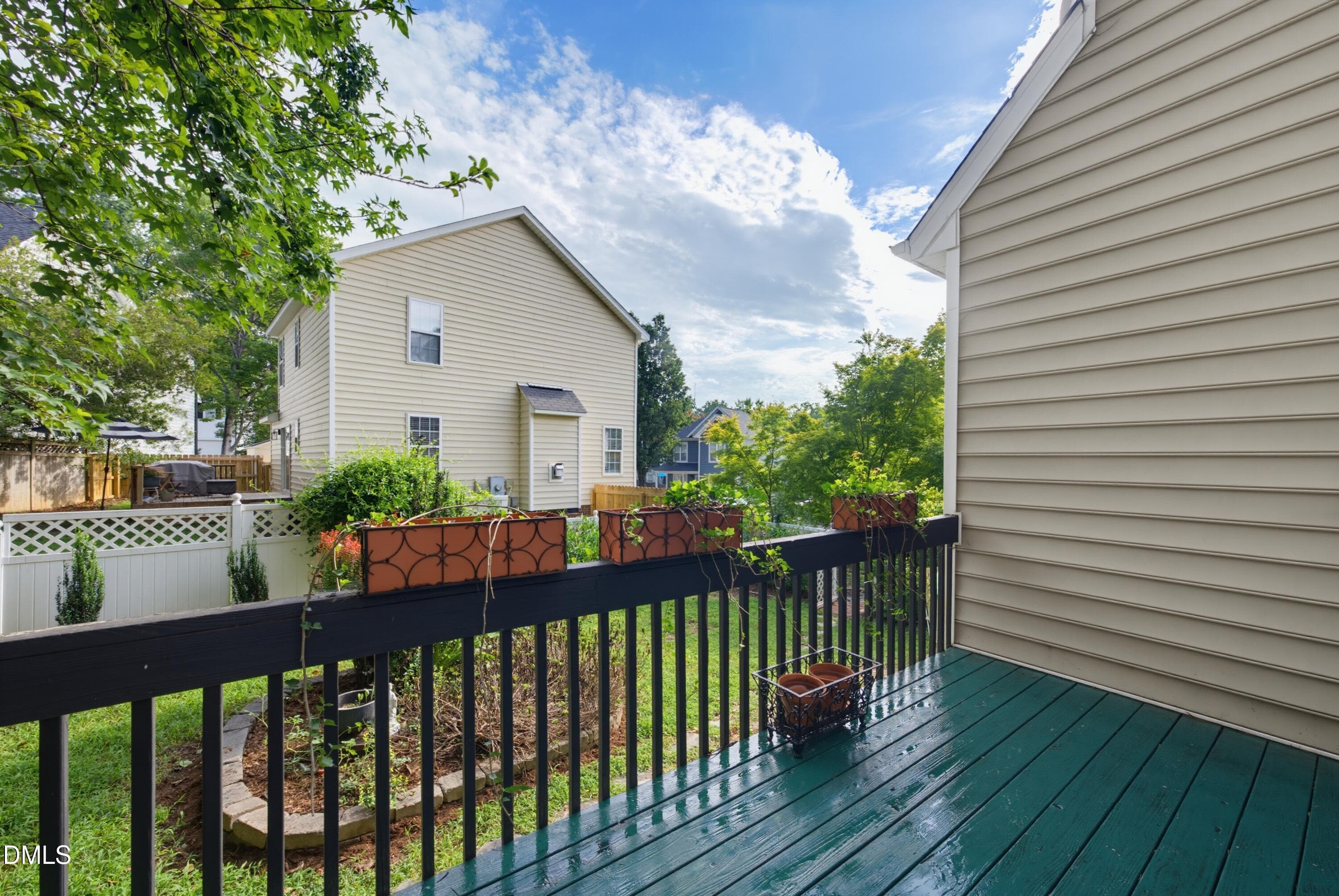 Private Deck With Landscaped View - 8901 Castleton Lane, Raleigh, NC 27615, Raleigh