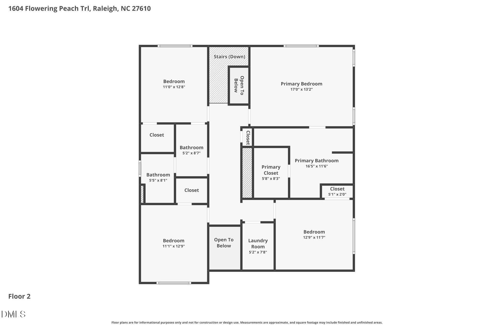 002-photo-floor-plan-15555755 - 1604 Flowering Peach Trail, Raleigh, NC 27610, Raleigh