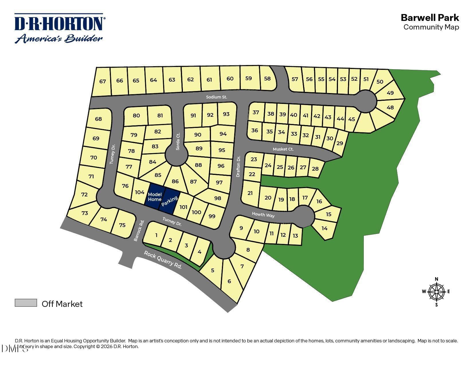Barwell Park-Site Map - 3631 Turney Drive, Raleigh, NC 27610, Raleigh