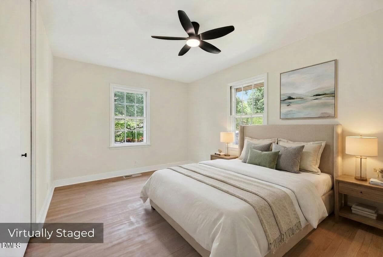 Bedroom staged - 3304 Julian Drive, Raleigh, NC 27604, Raleigh