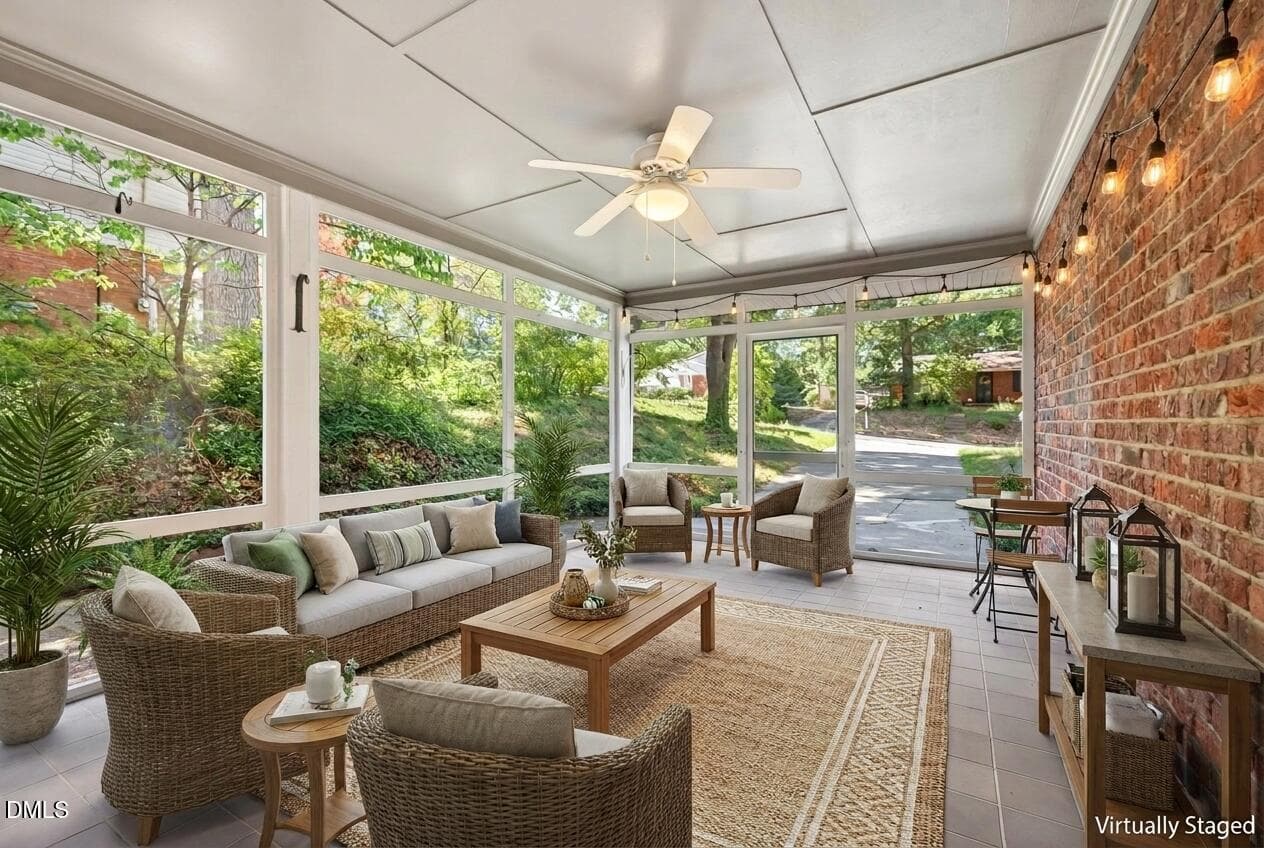 patio staged - 3304 Julian Drive, Raleigh, NC 27604, Raleigh