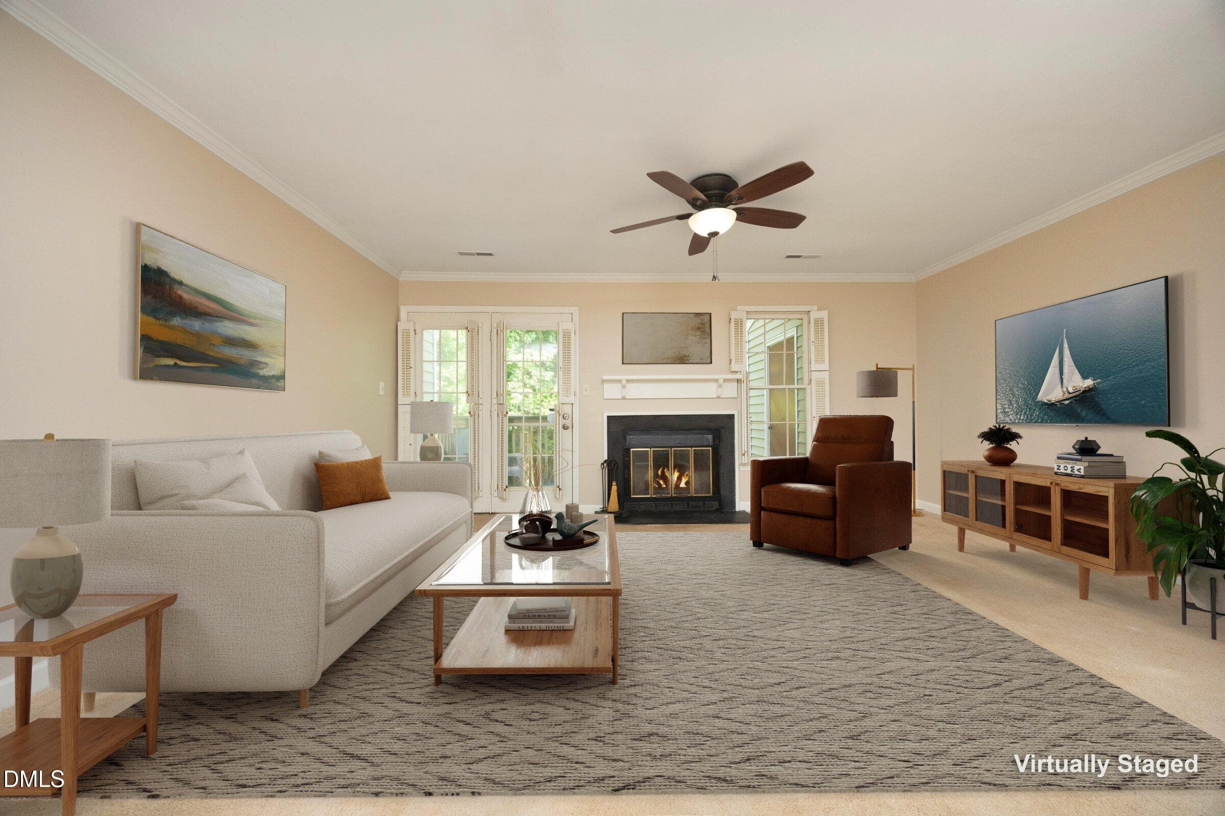 13_LivingStaged - 4636 Townesbury Lane, Raleigh, NC 27612, Raleigh