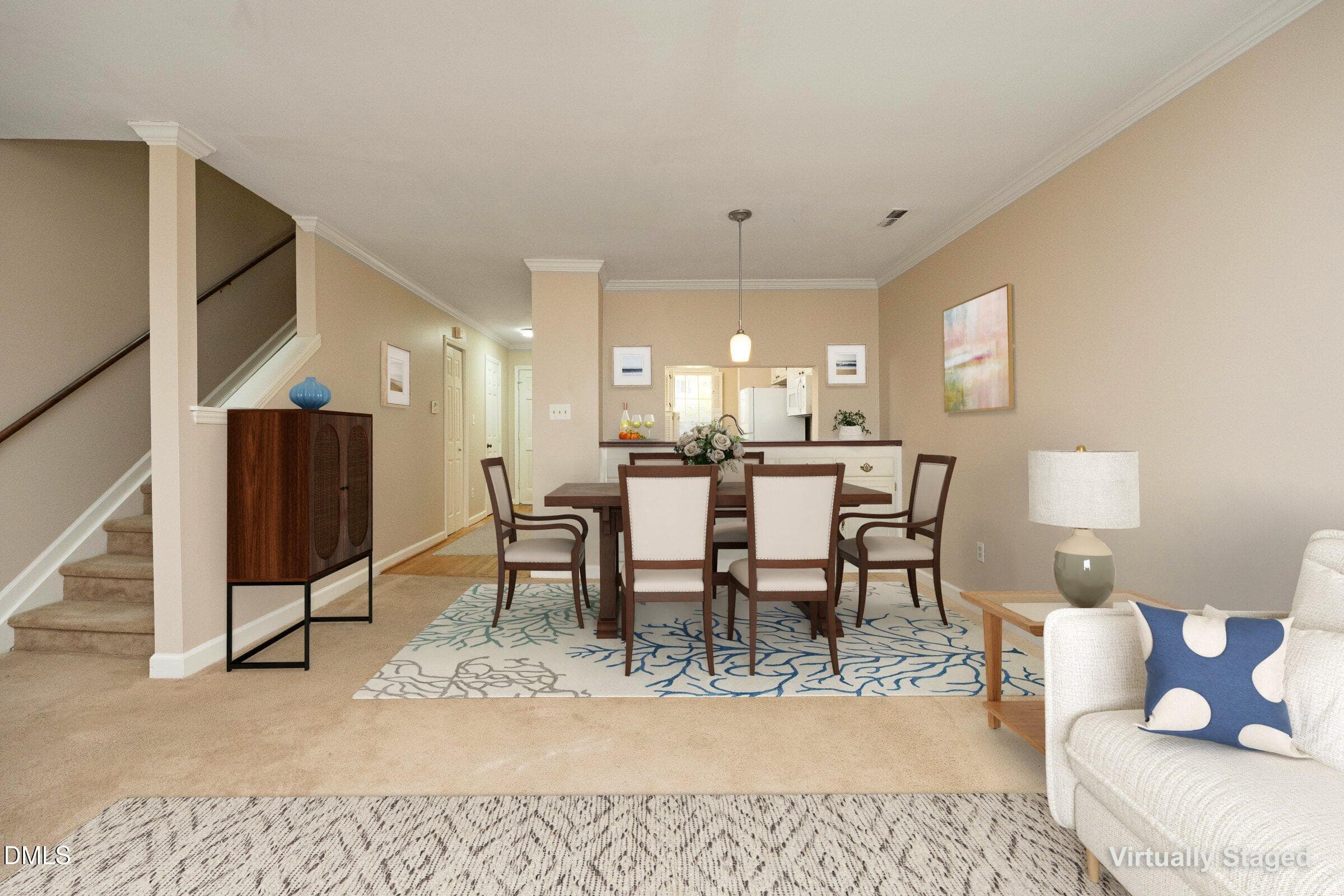 15DiningStaged - 4636 Townesbury Lane, Raleigh, NC 27612, Raleigh
