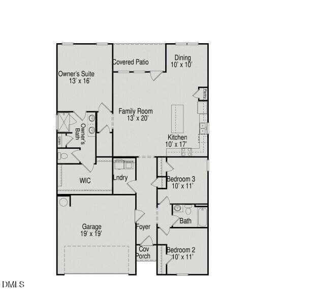 Floor Plan - 288 Smith Farms Drive, Lillington, NC 27546