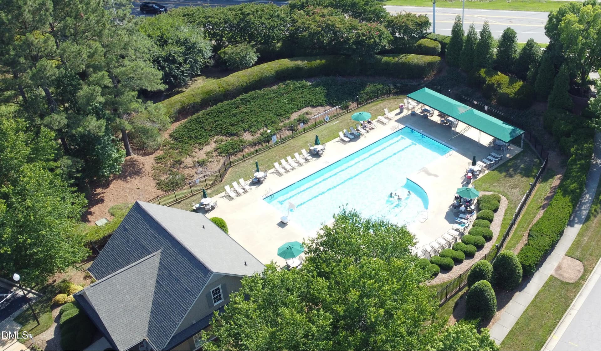 aerial pool - 116 Danagher Court, Holly Springs, NC 27540