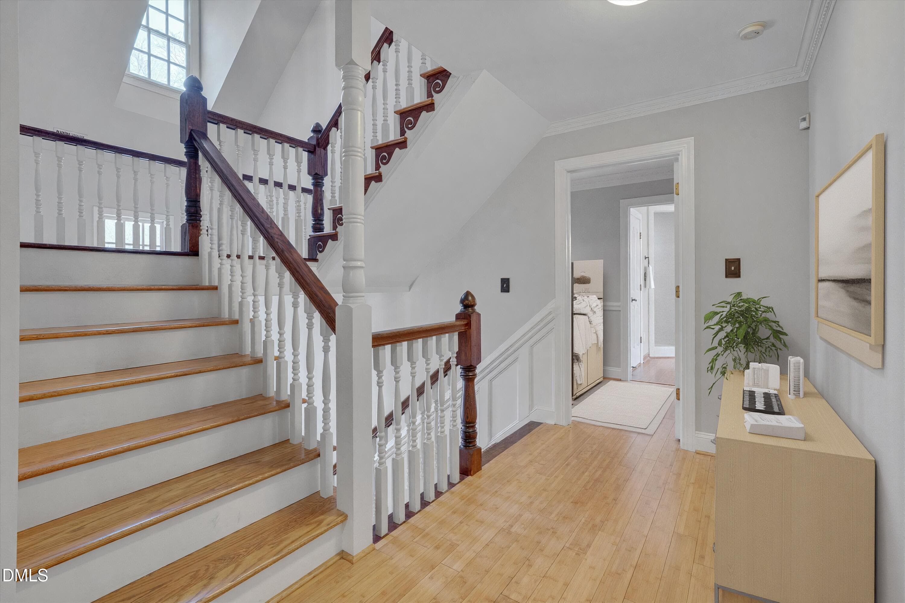 Bedroom Hallway Virtually Staged - 101 Abbotsford Court, Durham, NC 27712, Durham