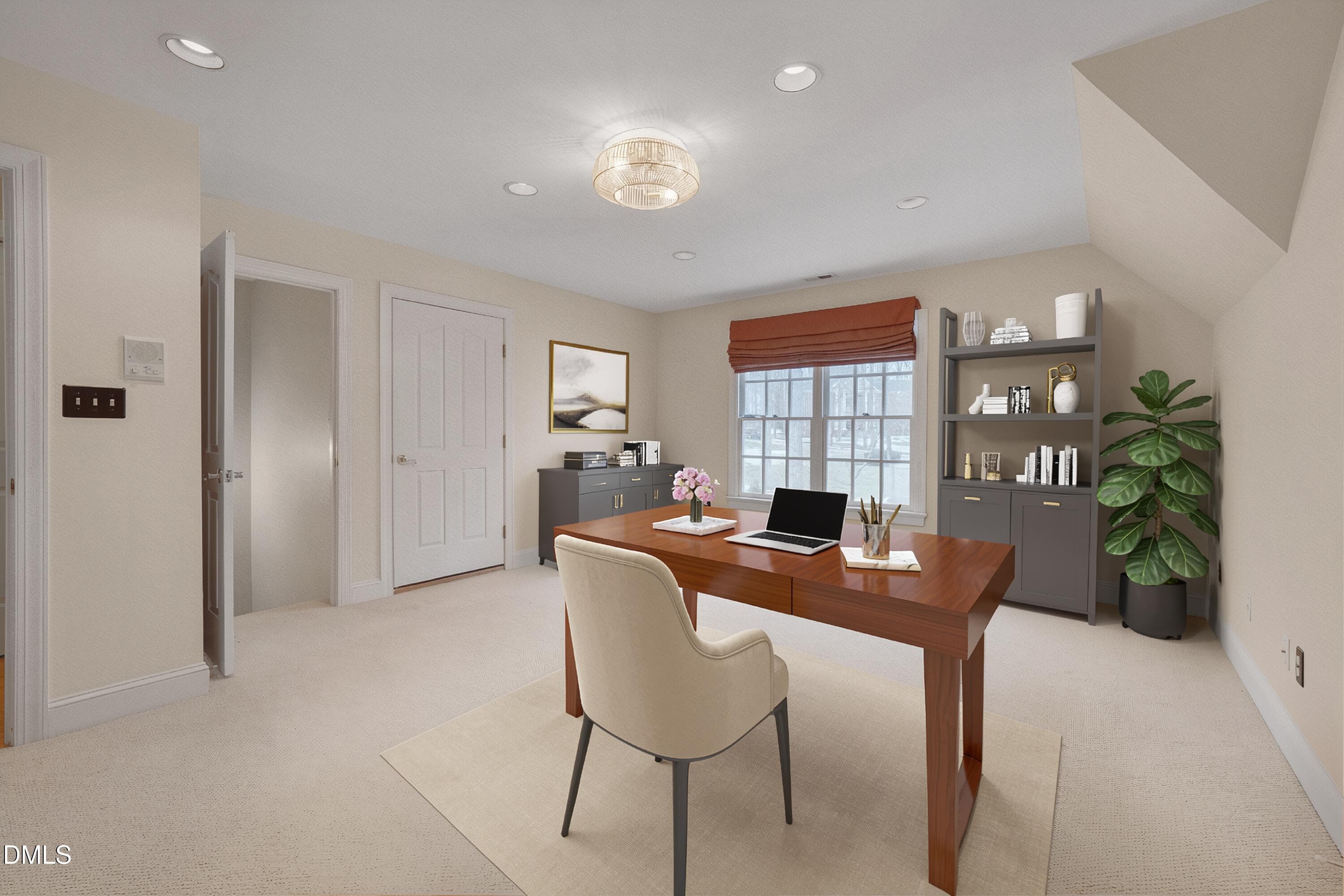 Office Virtually Staged - 101 Abbotsford Court, Durham, NC 27712, Durham
