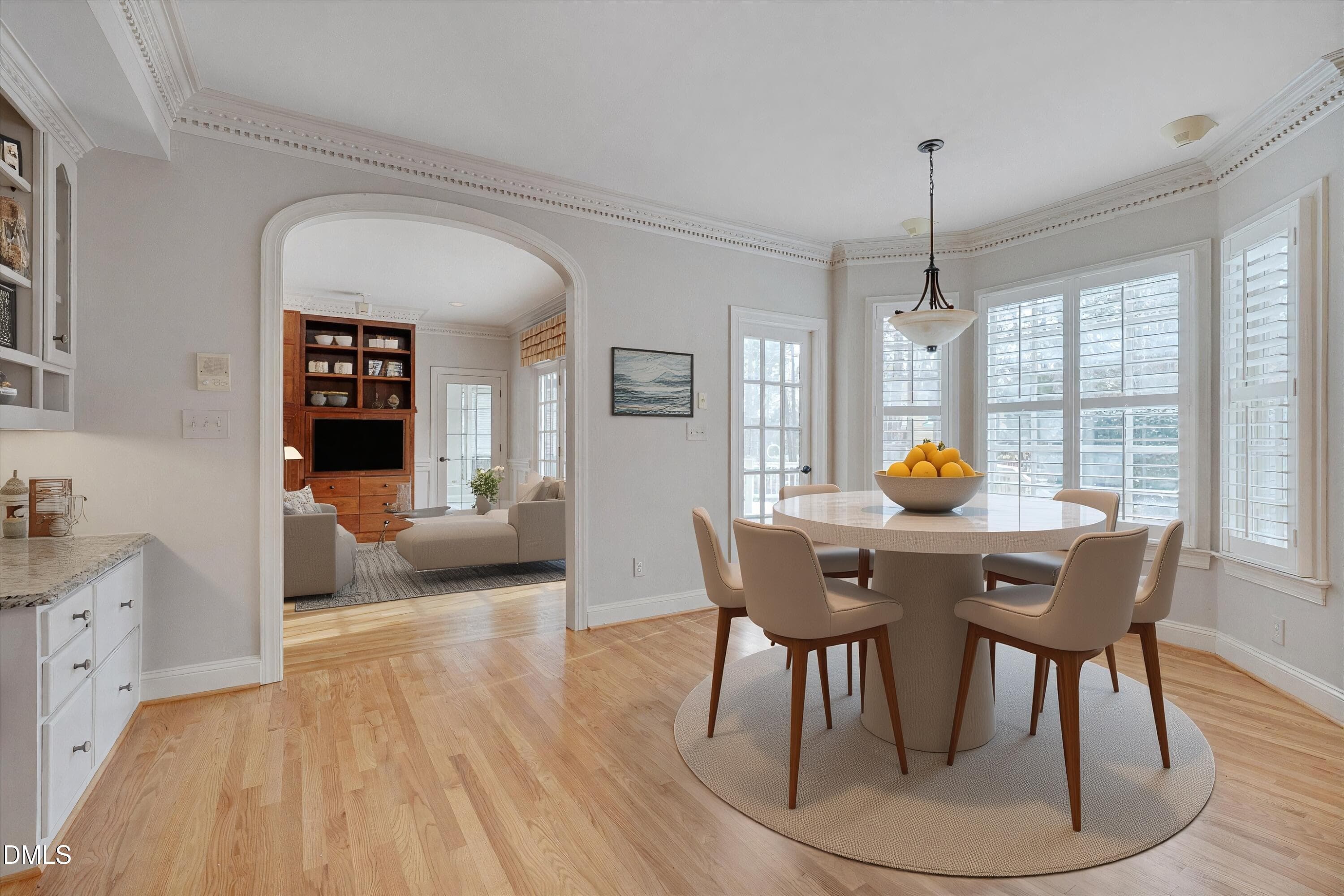 Breakfast Area Virtually Staged - 101 Abbotsford Court, Durham, NC 27712, Durham