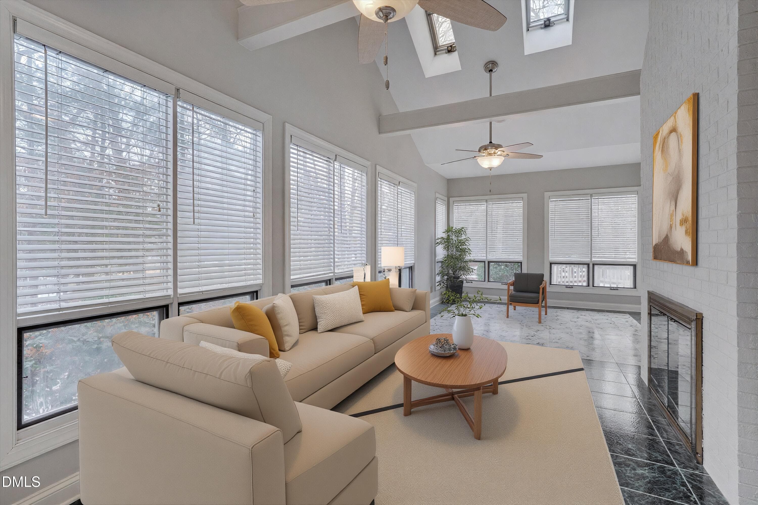 Sun Room Virtually Staged - 101 Abbotsford Court, Durham, NC 27712, Durham
