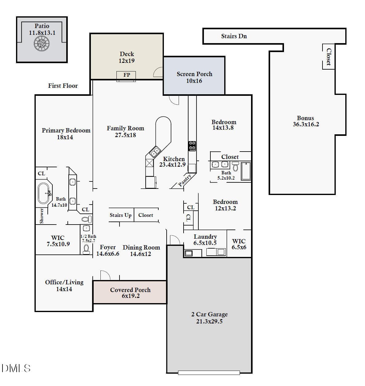91 Dover Grant Floor Plan Image - 91 Dover Grant, Chapel Hill, NC 27517, Chapel Hill