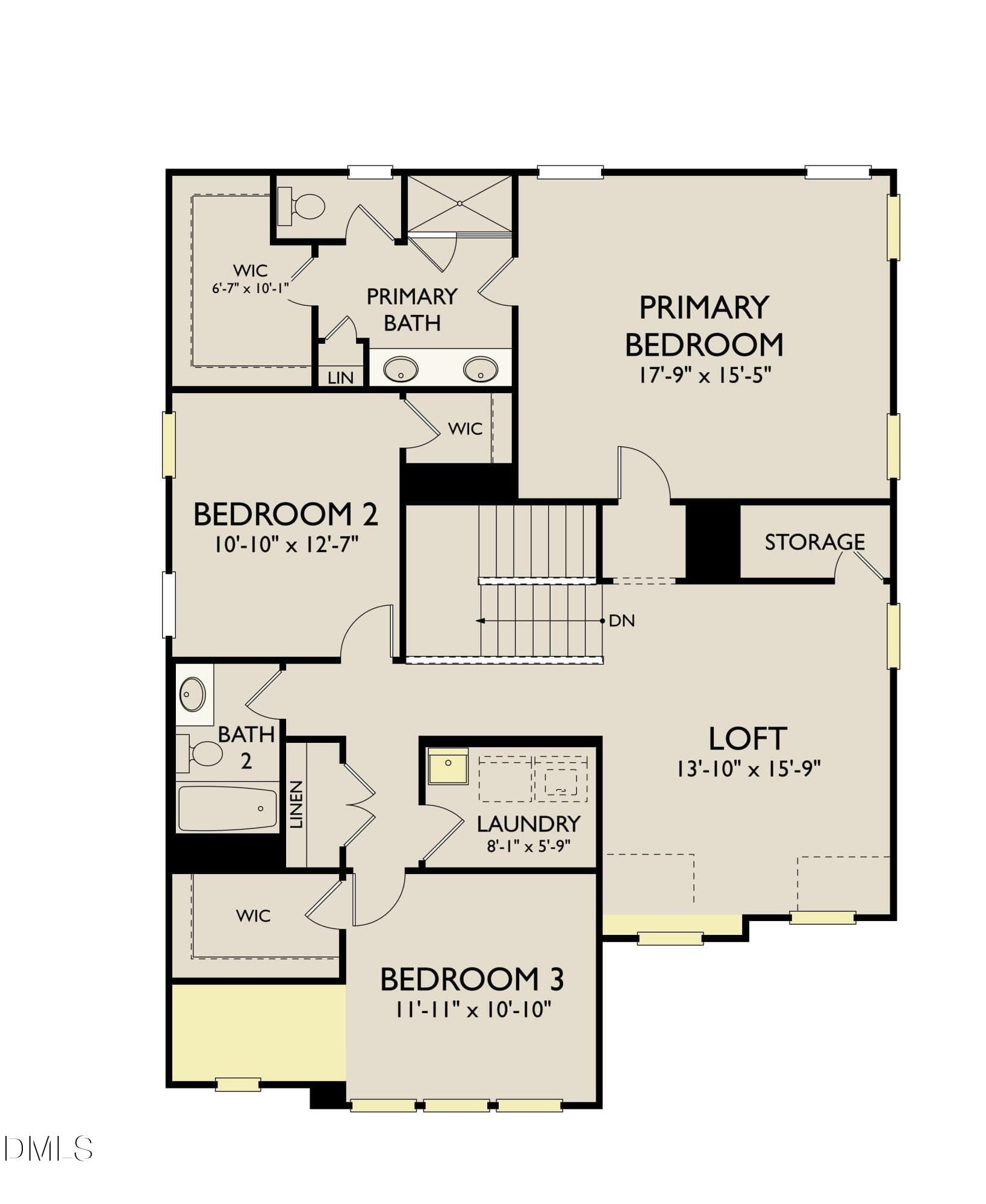 Floorplan2 - 952 Fetching Place 353, Rolesville, NC 27571
