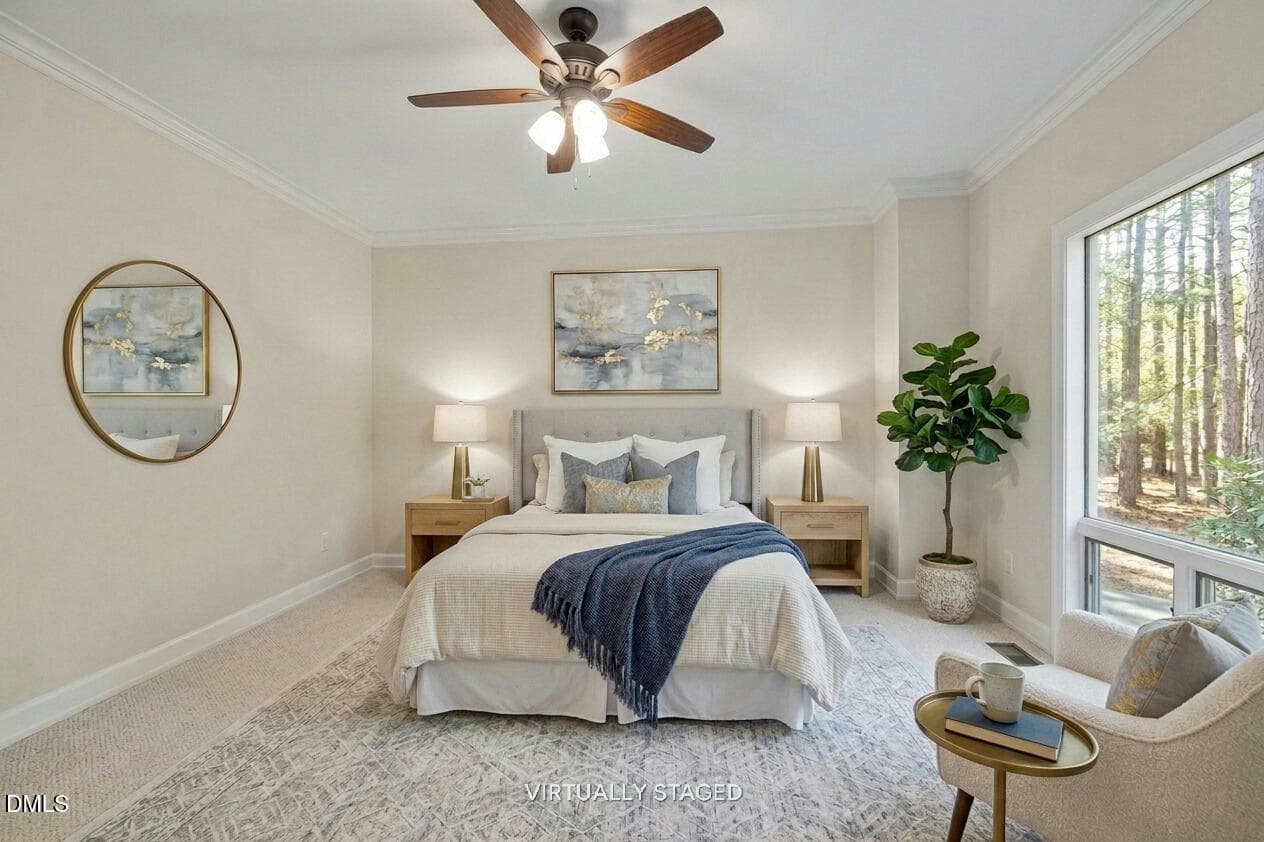 Second primary downstairs with bath - 10773 Trego Trail, Raleigh, NC 27614, Raleigh