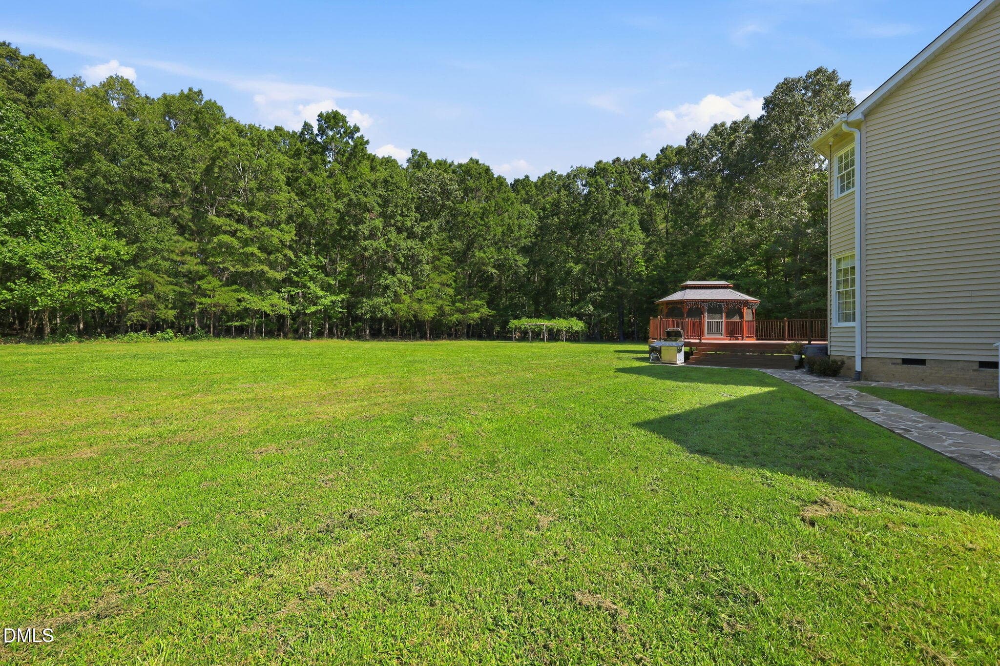 Flat backyard - 2101 Waterwheel Road, Hurdle Mills, NC 27541