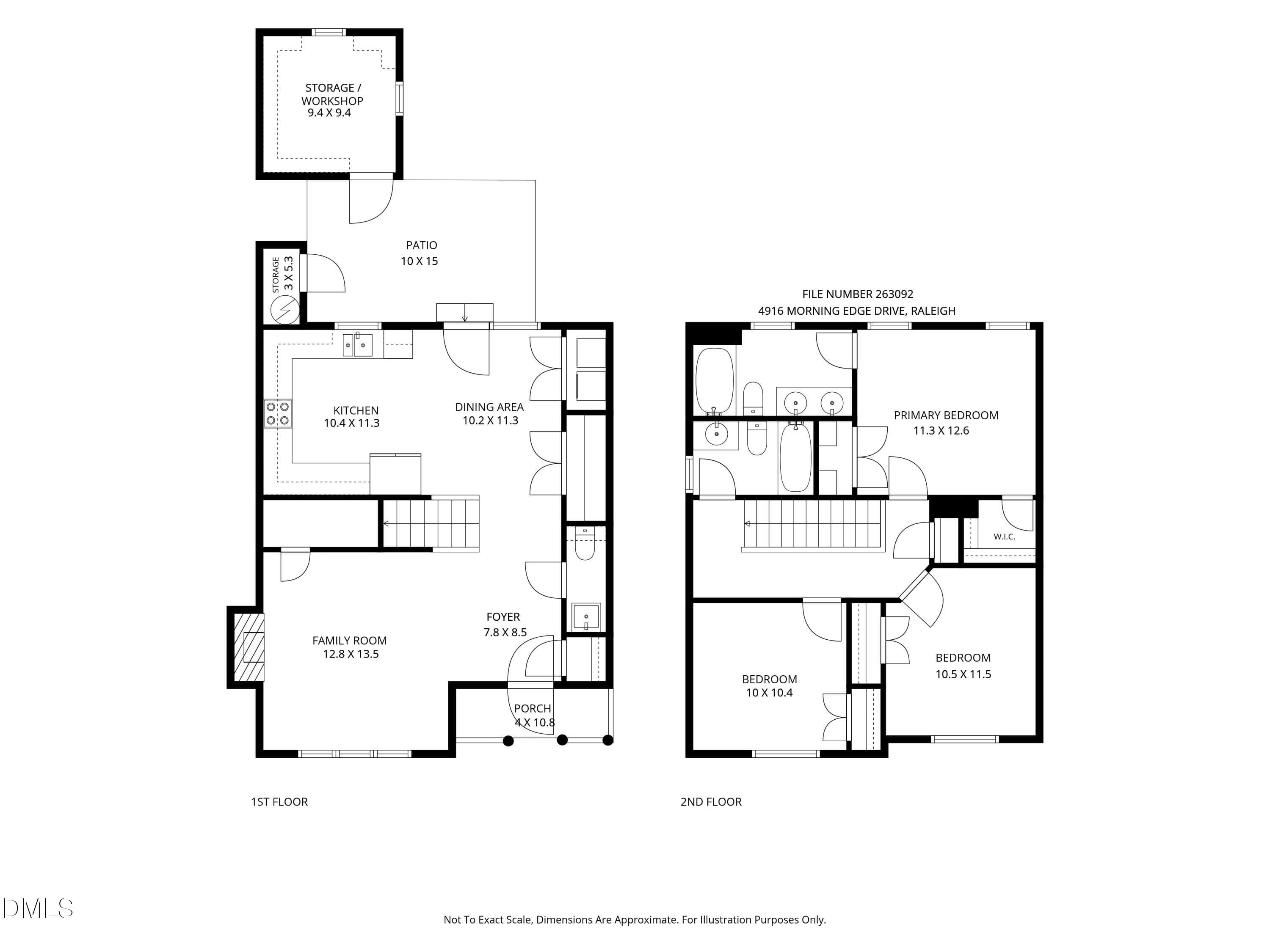 Floor Plan - 4916 Morning Edge Drive, Raleigh, NC 27613, Raleigh