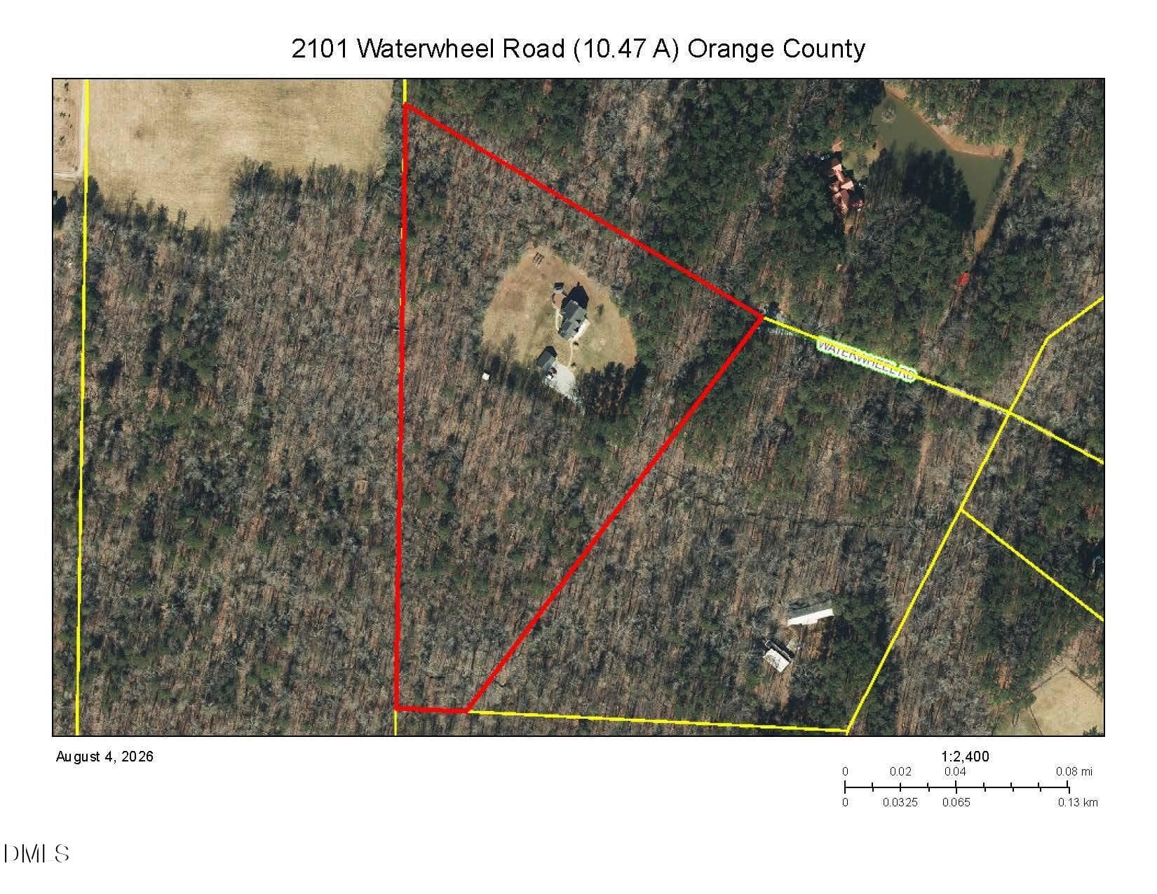 Aerial - 2101 Waterwheel Rd - 2101 Waterwheel Road, Hurdle Mills, NC 27541