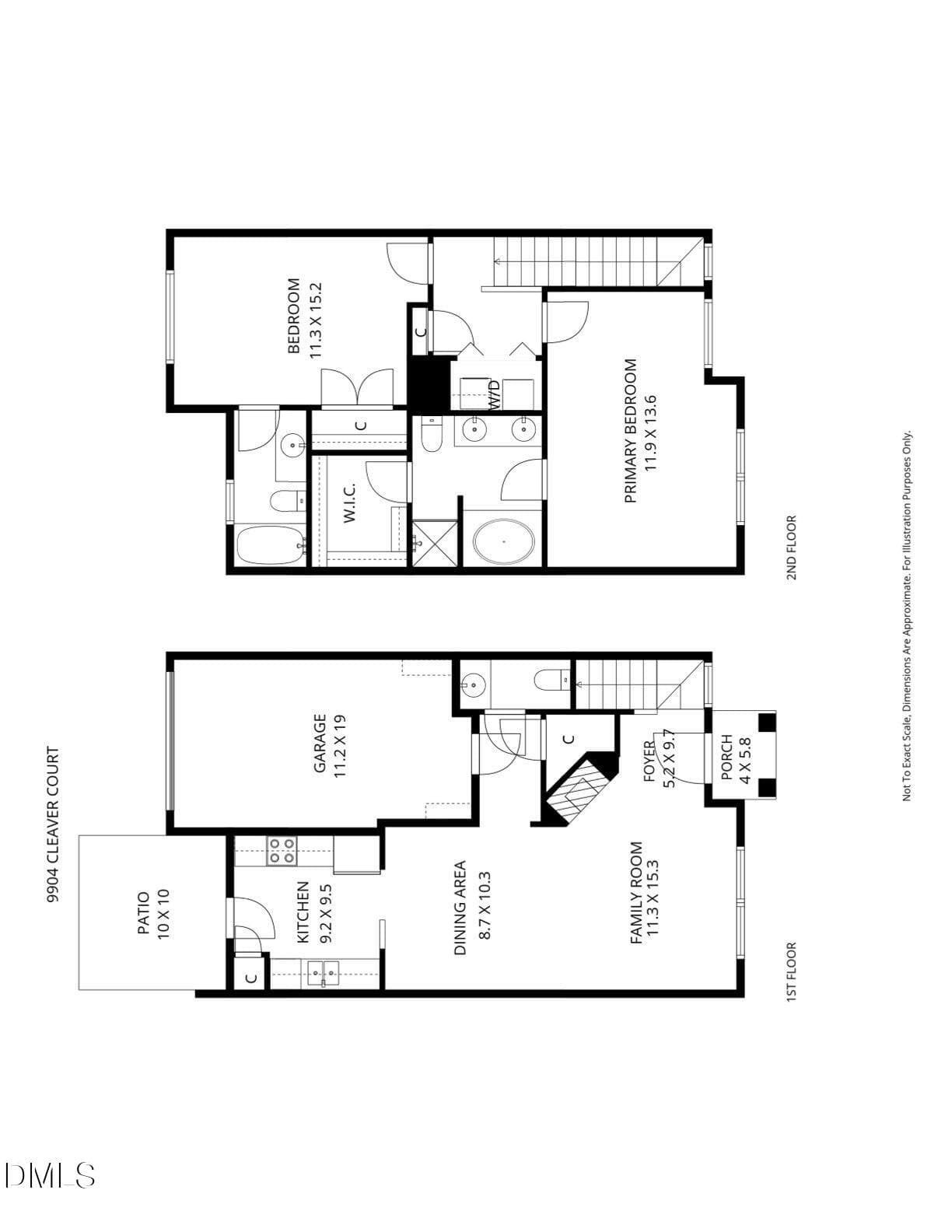 floor plan (8) - 9904 Cleaver Court, Raleigh, NC 27617, Raleigh