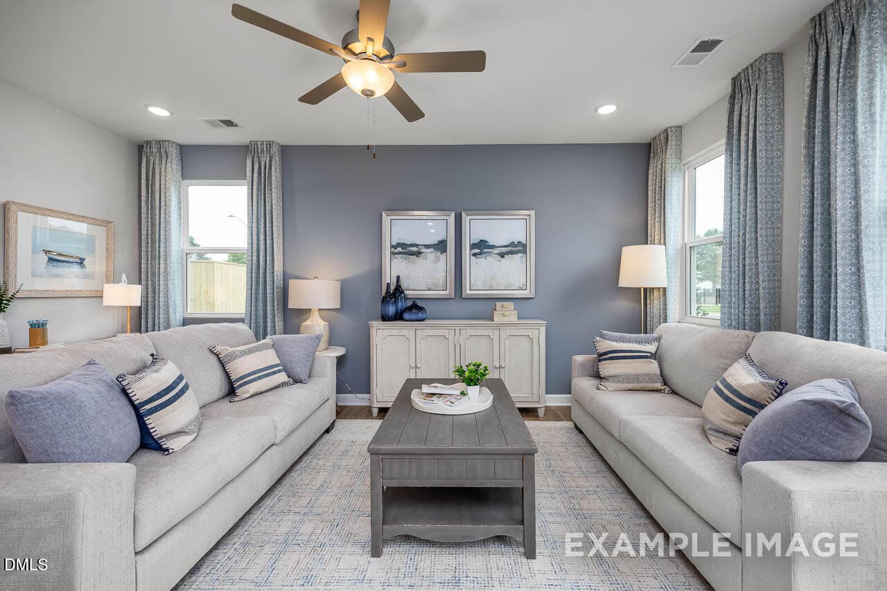 Living Room - 3841 Well Fleet Drive, Willow Springs, NC 27592