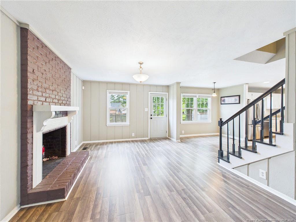 Family room fireplace - 3638 Thorndike Drive, Fayetteville, NC 28311, Fayetteville
