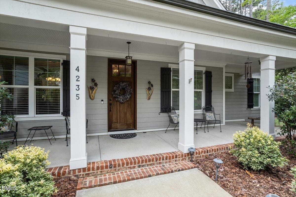 Front porch - 4235 Henderson Place, Pittsboro, NC 27312