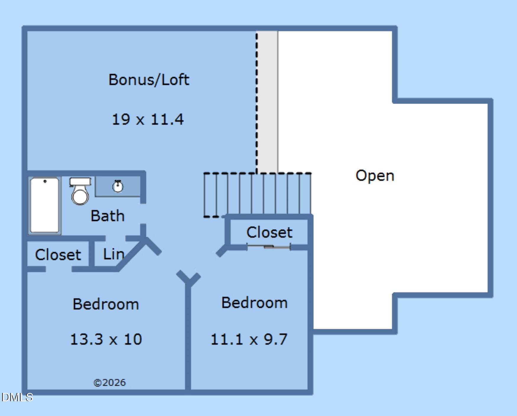 Floorplan-2nd-816 White Daisies Court (C - 816 White Daisies Court, Raleigh, NC 27610, Raleigh