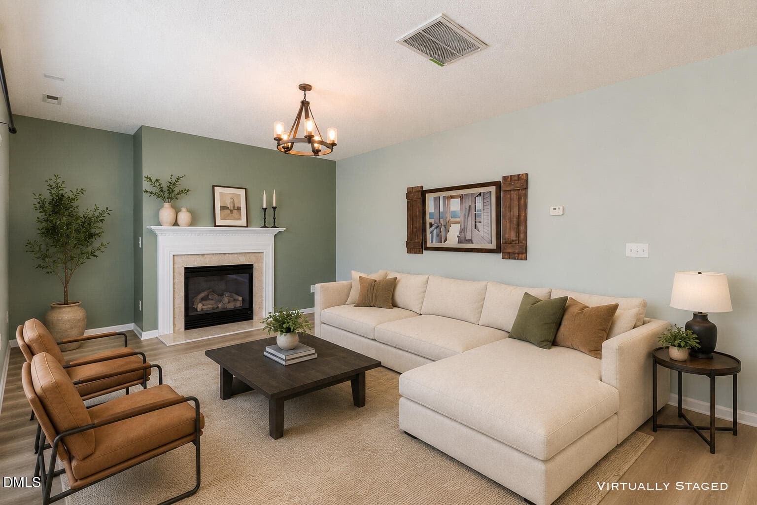 Living Rm virtual - 1320 Marbank Street, Wake Forest, NC 27587