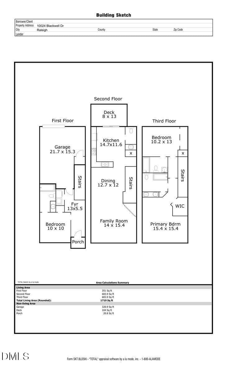 Floor Plan - 10024 Blackwell Drive, Raleigh, NC 27617, Raleigh