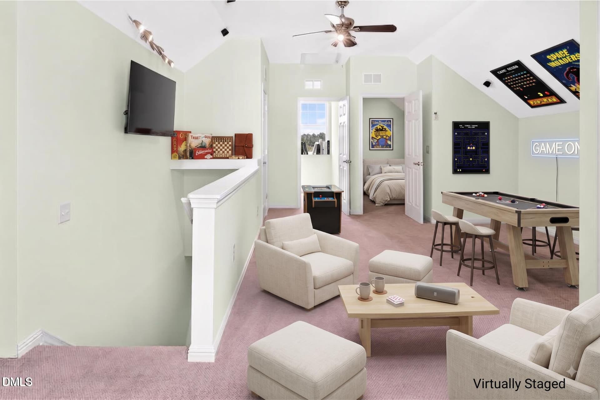 Virtually Staged Bonus or Game Room - 4209 Heritage View Trail, Wake Forest, NC 27587